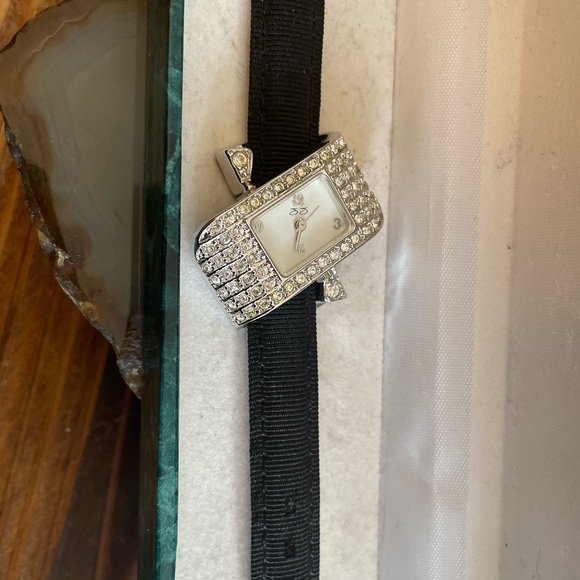 Collectable Holiday ArtDeco Suzanne Somers Crystal Art Deco Vintage Style Watch - Picture 9 of 15